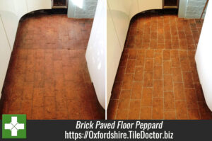 Brick Paved Floor Re-grouted and Cleaned in Peppard