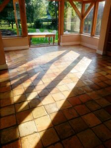 Victorian Brick Floor Tiles After Restoration Colmworth