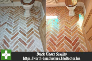 Brick Slip Tiled Bathroom Floor Renovation Saxilby